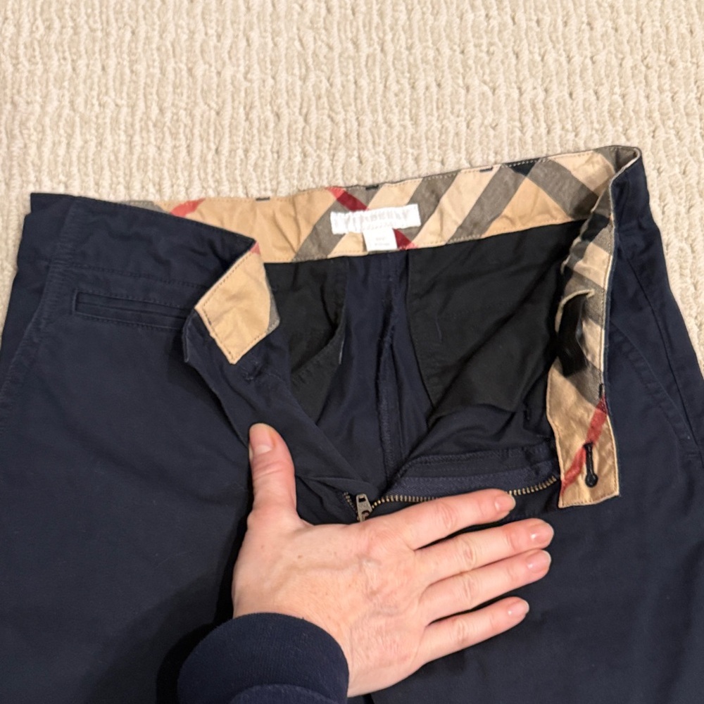 Burberry Dark Blue Chinos